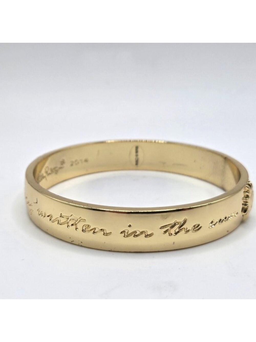 Lilly Pulitzer Bangle Bracelet A Story Written In The Sun Goldtone Beachy
